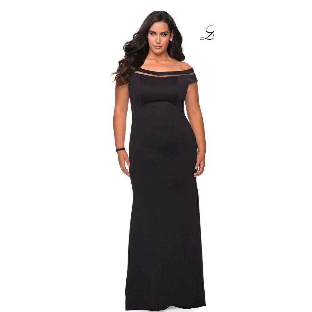 LA FEMME CURVE PLUS SIZE 29049 in Black NWT Size 20